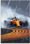 Maisuimaoyi F1 Car Poster Lando Norris F1 Racing Canvas Art Poster and Wall Art Picture Print Modern Family Bedroom Decor Posters 16x24inch(40x60cm)