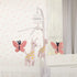 Carter's Pretty Pink Giraffes Coral Butterflies Musical Mobile, Coral, Pink