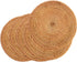 Rattan Trivets for Hot Dishes,Set of 5 PCS Kitchen Hot Pads for Coutertops,Pots and Pans,Decorative Woven Wood Place Mats for Dining Table,Heat Resistant Holders,Round Diameter 7.08" (Natural Gold)