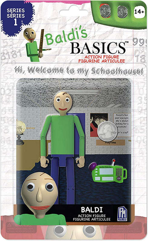 Baldi's Basics 5" Action Figure (Baldi), Multicolour