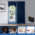 HOMEIDEAS Navy French Door Curtains Blue Privacy Blackout Door Curtains, 26 X 40 Inch Room Darkening Curtains for Glass Door, Thermal Insulated Tie Up Shades Window Curtains for Bedroom, 1 Panel