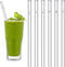 HALM Glass Straws - Earth Day Charity Edition - 6 Reusable Drinking Straws engraved with Endangered Animals - 20 cm (8 in) x 0.9 cm - Made in Germany - Dishwasher Safe - Eco-Friendly