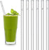 HALM Glass Straws - Earth Day Charity Edition - 6 Reusable Drinking Straws engraved with Endangered Animals - 20 cm (8 in) x 0.9 cm - Made in Germany - Dishwasher Safe - Eco-Friendly