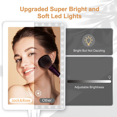 Light up Makeup Mirror with Light, Cosmetic Mirror with Storage