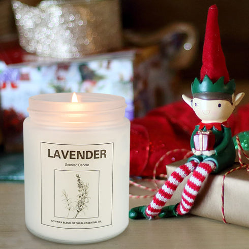 Sage Candles for Home Scented, Aromatherapy Lavender Candle, Soy Wax Candle Set 2 Pack, Women Gift with Strongly Fragrance Jar Candles