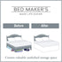 Levinsohn Bed Maker's Tailored Wrap-Around Bedskirt Never Lift Your Mattress Classic 14 Drop Length Pleated Styling, King, Black
