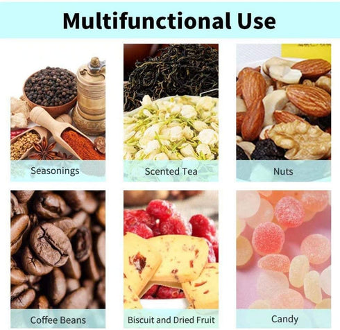 YYW Ceramic Food Storage Jar Canister with Airtight Wooden Lid, Modern Design Food Canisters Loose Tea Coffee Sugar Spice Nuts Snacks Seasonings Storage Jar Caddy (Black 23.66oz/700ml)