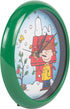 Mark Feldstein & Associates Peanuts Dog House Plays Carols Snowy Blue 8 x 8 Christmas Wall Clock