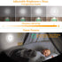 Led Closet Light, Motion Sensor Puck Lights with Remote Wireless USB Rechargeable Dimmable Under Cabinet Night Safe Lighting Stick-on Anywhere for Counter Kitchen Stairs Hallway Bedroom (1 Pc)