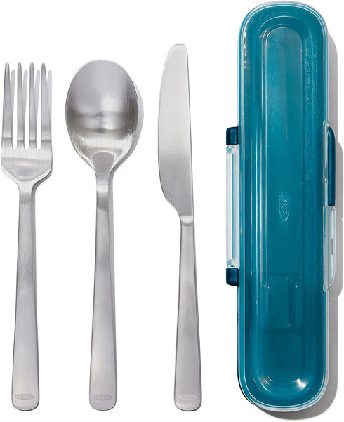 OXO Good Grips Prep & Go Stainless Steel Utensil Set with Case, Dishwasher Safe