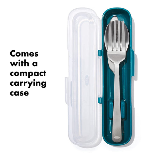 OXO Good Grips Prep & Go Stainless Steel Utensil Set with Case, Dishwasher Safe