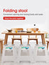 ACSTEP 16? Folding Step Stool for Adults 1-Pack, Adults Holds Up to 330 lbs . Compact Plastic Foldable Steping Stool Great for Kitchen ?Home (White)