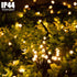 LED Christmas Tree Lights 300 LEDs 19.7ft Green Wire Fairy String Lights Waterproof Plug in Indoor Outdoor Decor for Holiday Party Wedding Birthday(Warm White)