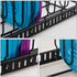 Metal Food Container Lid Organizer&Adjustable 6 Dividers Storage Container Lid Holder Rack for Cabinets, Cupboards, Pantry Shelves, Drawers to Keep Kitchen Tidy,Black(Patent Pending)