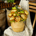 JUSTOYOU 2 Bunches Artificial Peonies, 12 Heads Faux Peony Flowers, Peonies Flowers for Decoration, Silk Flowers Bulk, Flores Artificiales para Decoracion, for Wedding, Party Decor (Gold)