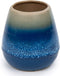 Bodico Beautifully, 4 x 4.5 inches, Blue Glazed Ceramic Tooth Brush Holder