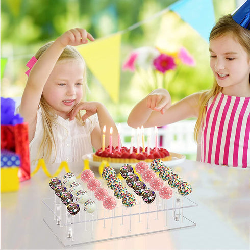 302 Pcs Christmas Cake Pop Maker Kit,Subesty Cake Pop Baking Mold with 1 Acrylic Lollipop Holder,1 Silicone Mold Set,100 Pcs Clear Bags,100 Pcs Treat Sticks,100 Pcs Gold bow Ties