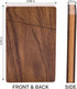 MaxGear Business Card Holder Wood Business Card Holders, Business Card Case Name Card Holder for Men Pocket Card Holder with Magnetic Closure, Walnut Beech