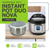 Yumvio Silicone Inner Pot Lid 10 Qt - Extra-Large Cover for 10 Quart Instant Pot Duo Nova - Airtight & Leak-Proof - Dishwasher-Friendly, Zero-BPA, Food-Grade - Essential Kitchen Accessory