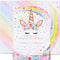 AMZTM Magical Unicorn Party Invitations with Envelopes for Kids Birthday Baby Shower Unicorn Party Supplies 20 Pieces of Fill-in Blank Invitation Card Kit