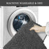 Luxury Chenille Bathroom Rug,20x32 inches,Extra Soft and Cozy, Non-Slip,Super Absorbent Water, Machine Wash Dry, Shaggy Chenille Bath Mats for Bathroom Bedroom,Charcoal