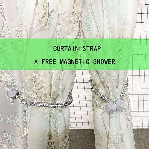 Waterproof Shower Curtain Lining?PEVA Translucent Leaf Plastic Shower Curtain?72 x 72 inches?with 3 Heavy Magnets?12 Stainless Metal Hooks?Shower Lining Suitable for Shower, Bathtub?LAIEBAI