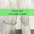 Waterproof Shower Curtain Lining?PEVA Translucent Leaf Plastic Shower Curtain?72 x 72 inches?with 3 Heavy Magnets?12 Stainless Metal Hooks?Shower Lining Suitable for Shower, Bathtub?LAIEBAI