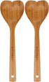 DCI Bamboo Heart Shaped Spoon 2 Pack