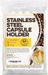 Stainless Steel Capsule Holder For Nespresso Pods, Vertically or Horizontally Mounted on Walls or Under Cabinets, 16"L x 8.6"W (41cm x 22 cm) Original Line Nespresso compatible Storage Holds 44