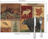 AWWMQ Rustic Lodge Bear Moose Deer Table Mats Set of 6 Washable Heat Insulation Non-Slip Placemat for Dining Table Mats 12x18 Inch