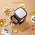 Air Fryer, 6 Quart Air Fryer Oven, Air Fryer Oven Cooker with Recipes, 8 Preset Menus Electric Hot Air Fryers Oven Oilless Cooker with LCD Digital Screen for Baking, Roasting, Dehydrating, with Accessories Black