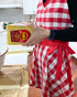 Wrapables Adjustable Flirty Hostess Apron, Red Gingham