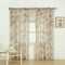Laura Ashley Stowe Sheer Curtain with Rod Pocket, Panel Measures 72" W x 27" L, Multicolored, 1 Swag