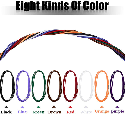 8 Pieces 3.28 Ft trash can bands large Rubber Bands Garbage Can Bag Holder 13-30 Gallon Garbage Can, Colorful Litter Box Band Loop for Trash Can Outdoor, 8 Colors