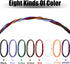8 Pieces 3.28 Ft trash can bands large Rubber Bands Garbage Can Bag Holder 13-30 Gallon Garbage Can, Colorful Litter Box Band Loop for Trash Can Outdoor, 8 Colors