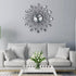 Timelike 3D Crystal Wall Clock - Celebration Decorative Metal Wall Clock, Sparkling Bling Diamond-Studded Silver Wall Clock Wall Decor for Kitchen, Living, Room Bedroom