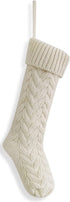 Kunyida Pack 4,18" Unique Ivory White Knit Christmas Stockings Style3