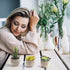 FEPITO 5 Pcs Artificial Succulent Plants with 2 Pcs Plant Hangers?2.4 Mini Faux Succulents Artificial Cactus Aloe Echeveria with Gray Pots Hanging Stems Bulk for Home Indoor Decoration