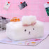 SQUISHY DOT Tissue Holder Decorative, Cute Tissue Box Cover, Fluffy Plush Cover, Home décor, Office Desk Decoration, car Accessories, Bunny, Rabbit (White, Fluffy Rectangle)