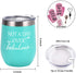 Wine Tumbler Cupcake Wine Socks Set, Ideas for Girlfriend Lover Women Girl, Not a Day Over Fabulous 12Oz Stainless Steel Tumbler, Socks, Bottle Opener, Wine Stopper, Mint
