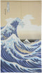 Denelchon Made in Japan Noren Curtain Tapestry Ukiyoe Hokusai The Great Wave Kanagawa