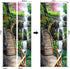 ZY-KL 3D Door Sticker Wall Decals Mural Wallpaper, Waterproof and Moisture-Proof DIY Environmentally Friendly self-Adhesive PVC Door Decal, Used for Dormitory, Office and Home Decoration(MT0197) Black 77x200cm