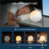 White Noise Machine for Sleeping Baby Adults, Fansbe Portable Sleep Machine with 12 Soothing Sounds & Adjustable 7 Color Night Light, Sound Masking Machine for Home Travel and Office