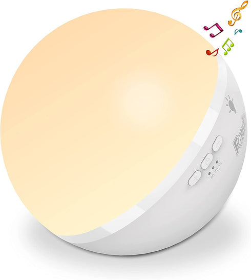 White Noise Machine for Sleeping Baby Adults, Fansbe Portable Sleep Machine with 12 Soothing Sounds & Adjustable 7 Color Night Light, Sound Masking Machine for Home Travel and Office