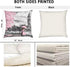 Throw Pillow Covers 18x18 Set of 4, Decorative Pillows for Couch Bed, Sofa Pillows Decorations for Living Room, Pink Paris Outdoor Pillows Couch Cushion Covers for Home Bedroom