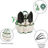 Pure Garden 75-08002 8 Piece Garden Tool and Tote Set Repel-pesticides, 7x4.5, b