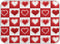 Valentine's Day Love Heart Red Buffalo Plaid Dish Drying Mat 18x24 for Kitchen Mother's Day Rose Pink Flowers Dishes Pad Dish Drainer Rack Mats Absorbent Fast Dry Kitchen Accessories