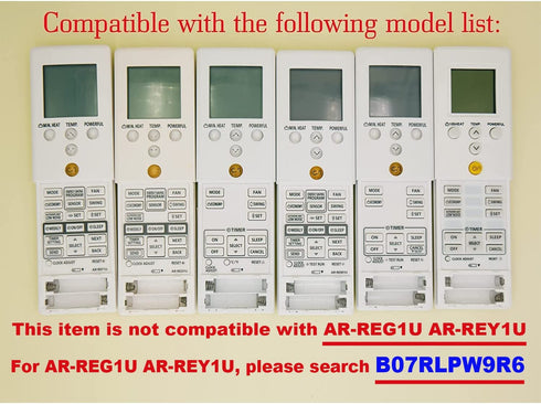 Compatible with Fujitsu Air Conditioner Remote Control AR-RED1U AR-REF1U AR-REM1U AR-REY1U AR-REA1E AR-REA2E AR-REB1E AR-REB2E AR-REF1E AR-REF2E AR-REF3E AR-REF4E AR-REJ1E AR-REM1E AR-REM2E