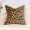 Yangest 18x18 Inch Leopard Decorative Velvet Throw Pillow Cover Black and Gold Cheetah Cushion Case Modern Pillowcase for Sofa Couch Bedroom Living Room Home Decor