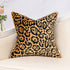 Yangest 18x18 Inch Leopard Decorative Velvet Throw Pillow Cover Black and Gold Cheetah Cushion Case Modern Pillowcase for Sofa Couch Bedroom Living Room Home Decor